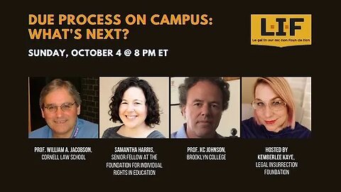 Live Event: Due Process on Campus: What's Next?