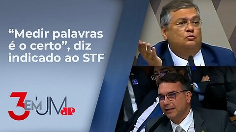 Dino responde a Flávio Bolsonaro na CCJ do Senado sobre regulamentação das redes sociais