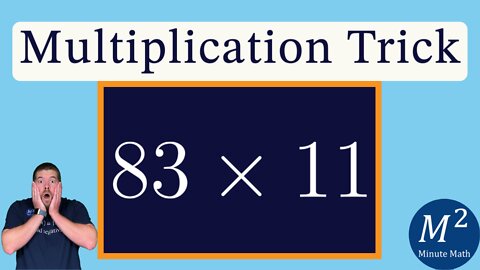 How to Multiply a 2 Digit Number by 11 | 83x11 | Minute Math Tricks - part 115 #shorts