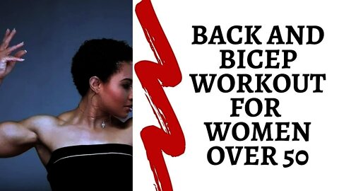 Back and Bicep Workout For Women Over 50 #fitover50 #workoutforwomenover50