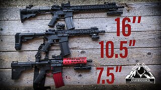 VELOCITY TEST - 7.5" vs 10.5" vs 16" AR-15