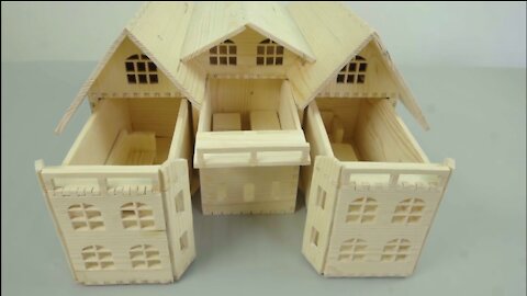 Building a wooden barbie bungalow with detachable rooms