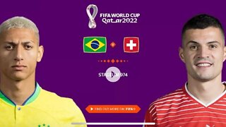BRAZIL vs SWITZERLAND | 🏆| FIFA World Cup Qatar 2022 | LIVE Watch Along & FIFA 23 Gameplay