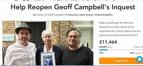 Brother's appeal: UK 9/11 victim Geoff Campbell inquest new evidence denied AGAIN with Matt Campbell