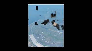 |MiniBeamNG/ Cars vs Spinning Roller #03 shorts
