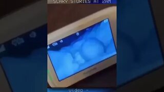 footage of intruder captured on baby monitor? #shorts