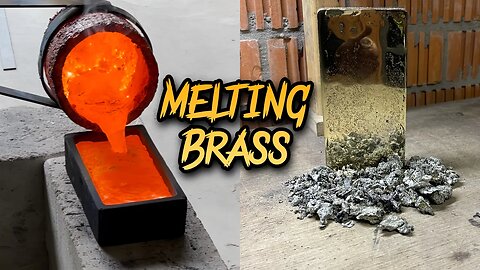 From Liquid to Solid: Casting a Massive Brass Ingot from Scratch #devilforge #brass #belgium