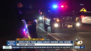 Man found dead inside Valley Center home