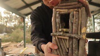 Building a stick bird house