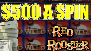 $500 Spins on Red Rooster!! My 1st Ever Recorded Jackpot! $500 Spins on Red Rooster