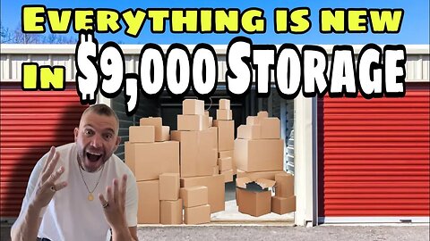 Entire unit FULL of BRAND NEW high end treasure abandoned storage treasure hunting