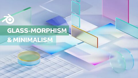 Glass Morphism & Minimalistic Design in Blender 3D!