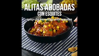 Marinated Wings with Esquites