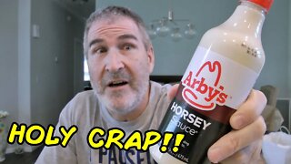 THEY REALLY DID IT NOW! Arbys Horsey Sauce In A Bottle Review 😮