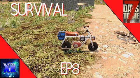 Hot mini bike action! - 7 Days to Die Survival [E8]