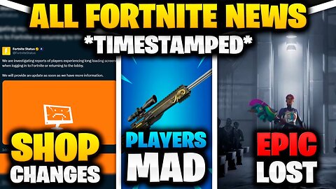 Complete Fortnite News Recap | Item Shop Timer - Sniper Damage Change - Epic vs Apple Settled