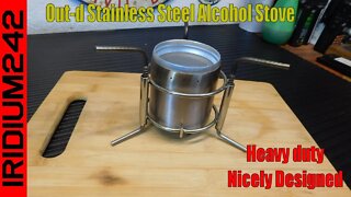 Out d Stainless Steel Alcohol Stove And Some Old Prep Food!
