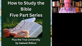 How to Study the Bible, by Samuel Ridout. My Introduction