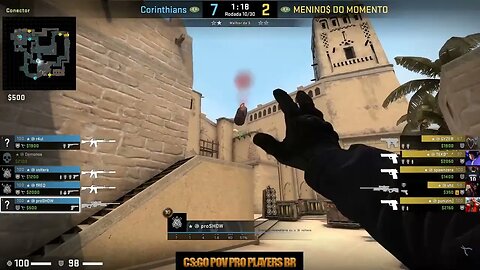 CSGO POV Corinthians proSHOW (24/13) vs MDM (Mirage) @ Serie "A" Fevereiro Gamers Club 2023