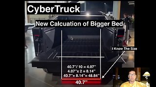 CyberTruck - New Evidence The Size of The Light tube is 40.7"! Tesla Part 2