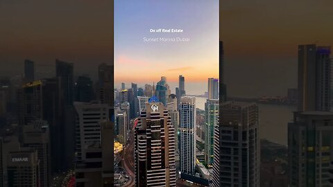 🌊 A dream view millions of people in dubai Marina sunset #dubai #dubailife #dubaimarina #marina