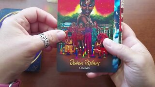 Unboxing African Goddess Rising Oracle by Abiola Abrams