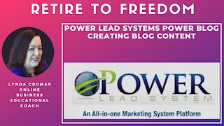 Power Lead Systems Power Blog Creating Blog Content