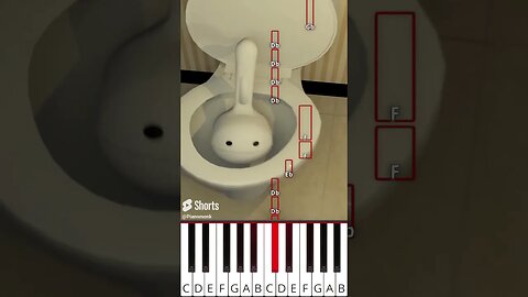 Skibidi Toilet Otamatone (@TheRealSullyG) Short Version - Octave Piano Tutorial