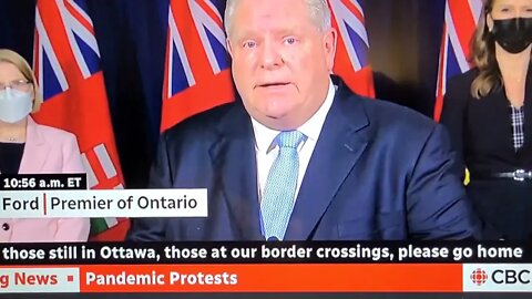 Ontario's premier Doug Ford declares state of emergency over trucker convoy protests🚛🤯😡
