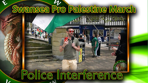 Swansea Pro Palestine March - Police interference