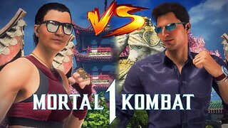 Mortal Kombat 1 - Janet Cage Vs Johnny Cage - High Level Gameplay