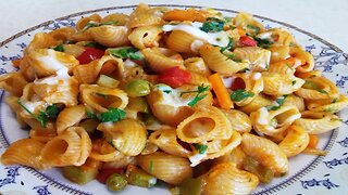 Vegetable pasta with cheese - How to make a delicious pasta at home (Cook Food in Home)