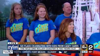 Six Flags celebrates with kids from Casey Cares Foundation