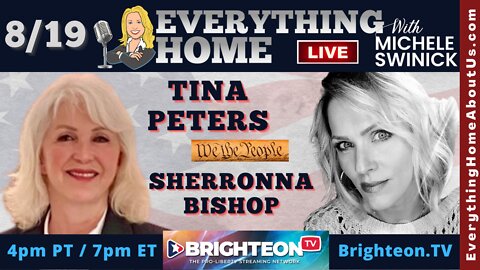 LIVE @ 4pm PT / 7pm ET: TINA PETERS & SHERRONNA BISHOP - 2 Frontline Freedom Fighting Ladies - THE THELMA & LOUISE OF LIBERTY