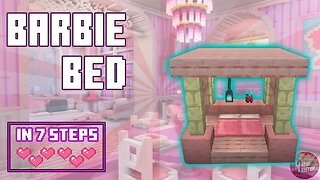 Minecraft - How to build bed for girls (7 Steps) EASY !