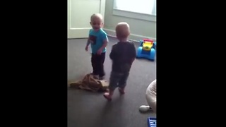 Twin brothers square off in adorable dance battle