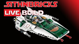 Resistance A-Wing | #75248 Live Build! | #LEGOStarwars | Brickheadz | and More