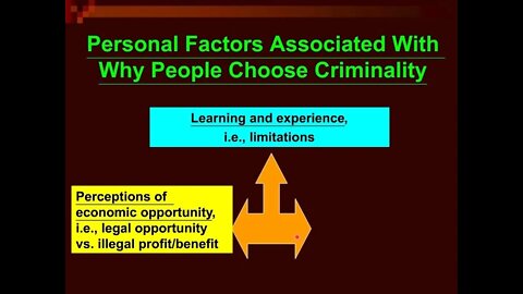 Criminology: Rational Choice Theory