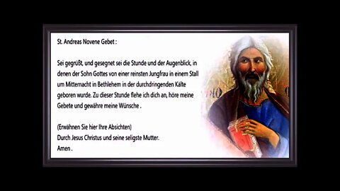 22/24 St. Andreas Novene Gebet