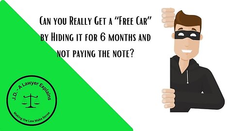 No, You Can't Get a "Free Car" By Making a Payment then hiding for 6 months.