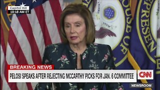 Pelosi: It’s Ridiculous to Put Jim Jordan and Jim Banks ‘On a Committee Seeking the Truth’