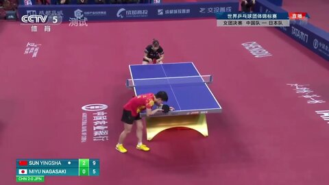 Sun Ying Sha vs Miyu Nagasaki Hightlight Wolrd Table Tennis Women Team Final 8