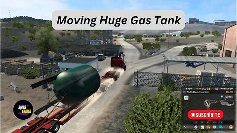 Move Huge Gas Tank to Industrial Site in American Truck Simulator