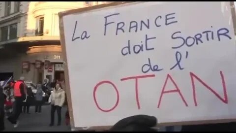 Anti NATO protest in Paris
