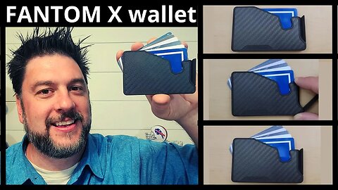 Fantom X wallet review. Spring loaded Minimalist wallet [406]