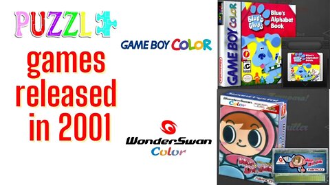 Year 2001 released Puzzle Games for Gameboy Color and Wonderswan Color