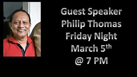 Guest Speaker Philip Thomas