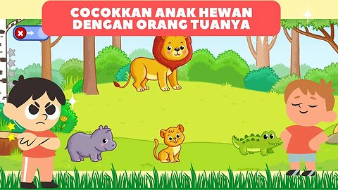 Game Anak Edukasi Hewan & Buah - Cocokkan Anak Hewan Dengan Orang Tuanya #15