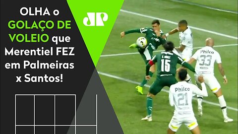 QUE GOLAÇO FO**! OLHA o GOL DE VOLEIO que Merentiel FEZ em Palmeiras x Santos!