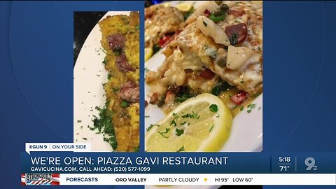 Piazza Gavi offers Italian fare